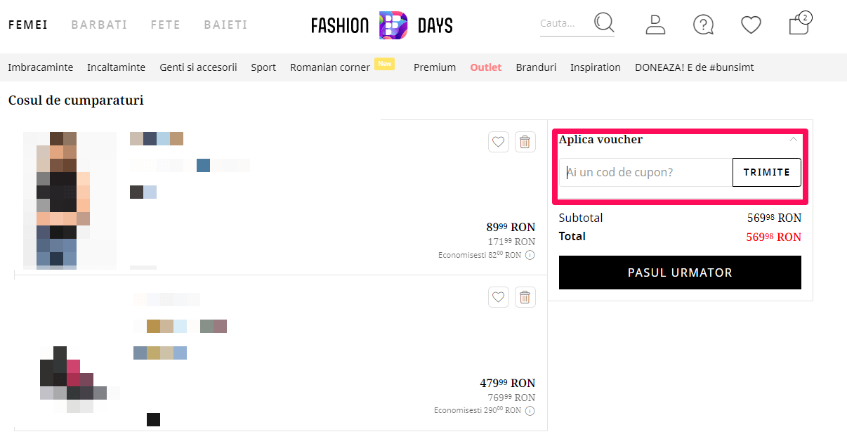 Cod Reducere Fashion Days: 30% / 15% reducere - iulie 2026