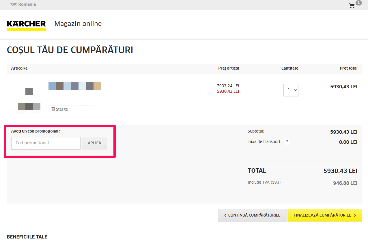 Cod Reducere Karcher: 10% / 15% reducere - octombrie 2026